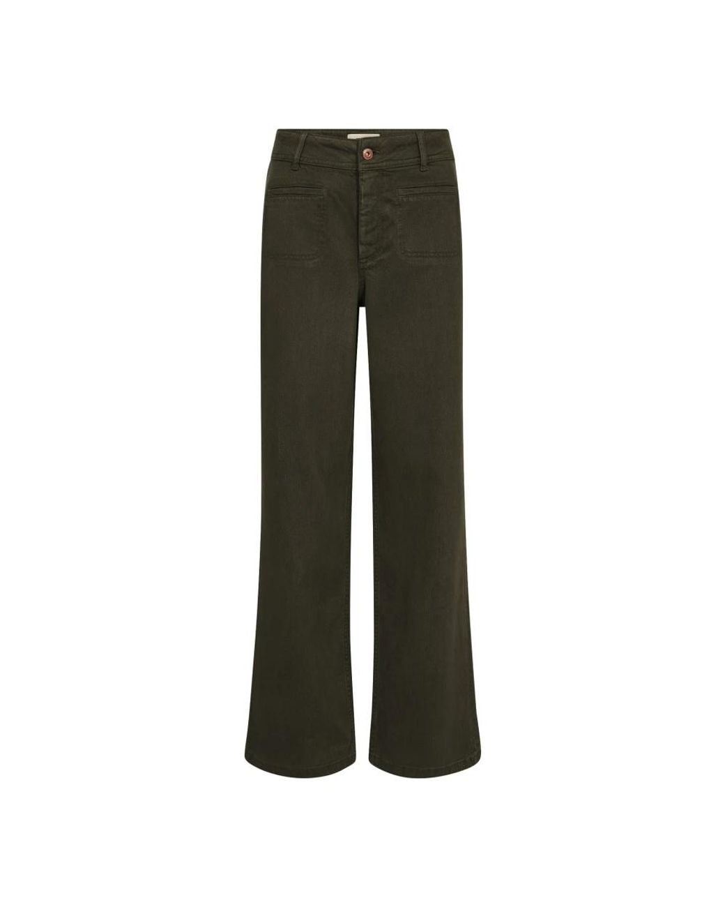 Mos Mosh Jeans ,Groen ,Flared Jeans in het Green