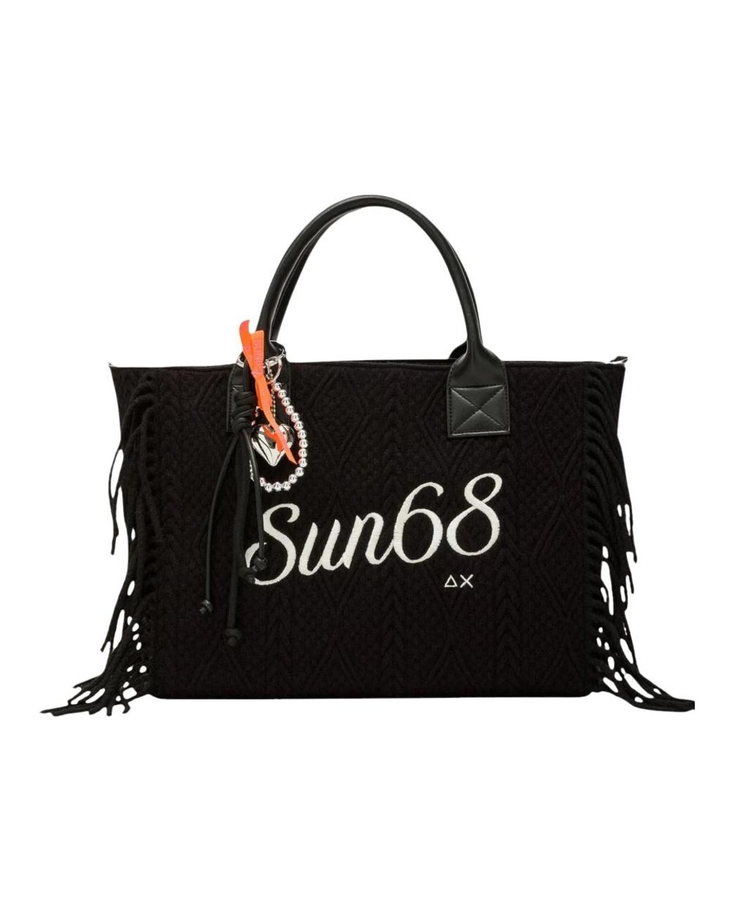 Sun 68 Black Shopping Bags