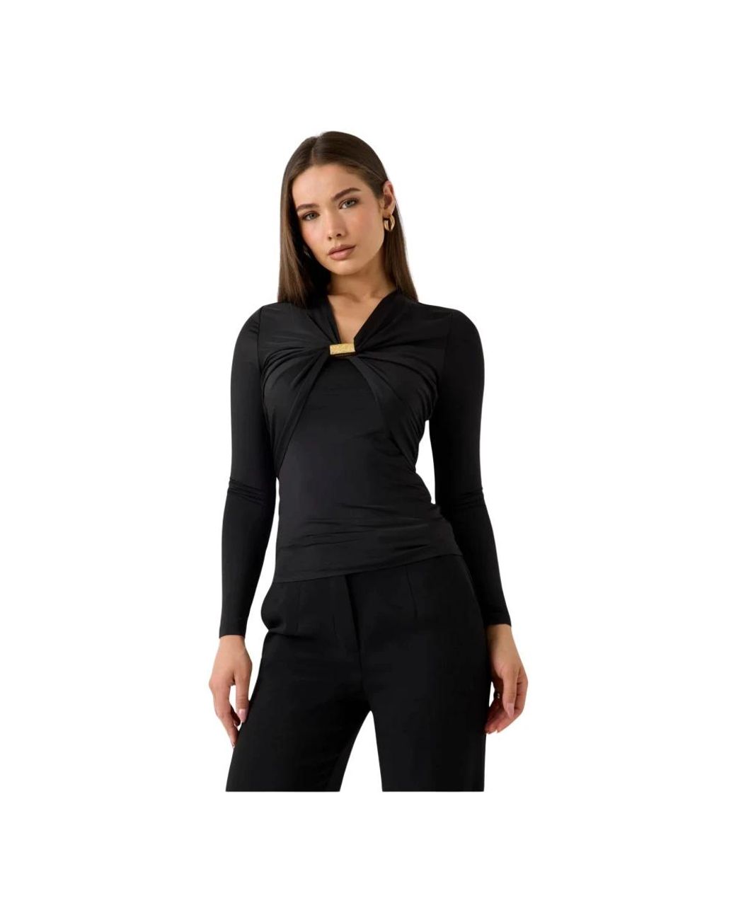 Marciano Black Long Sleeve T-Shirts