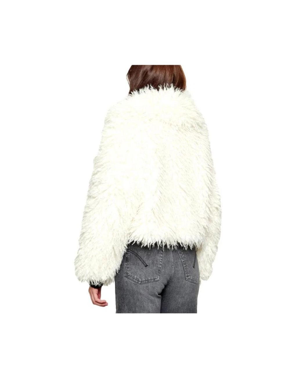 Michael Kors White Faux Fur & Shearling Jackets