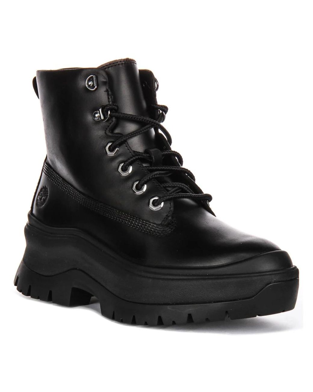 Timberland Black Lace-Up Boots