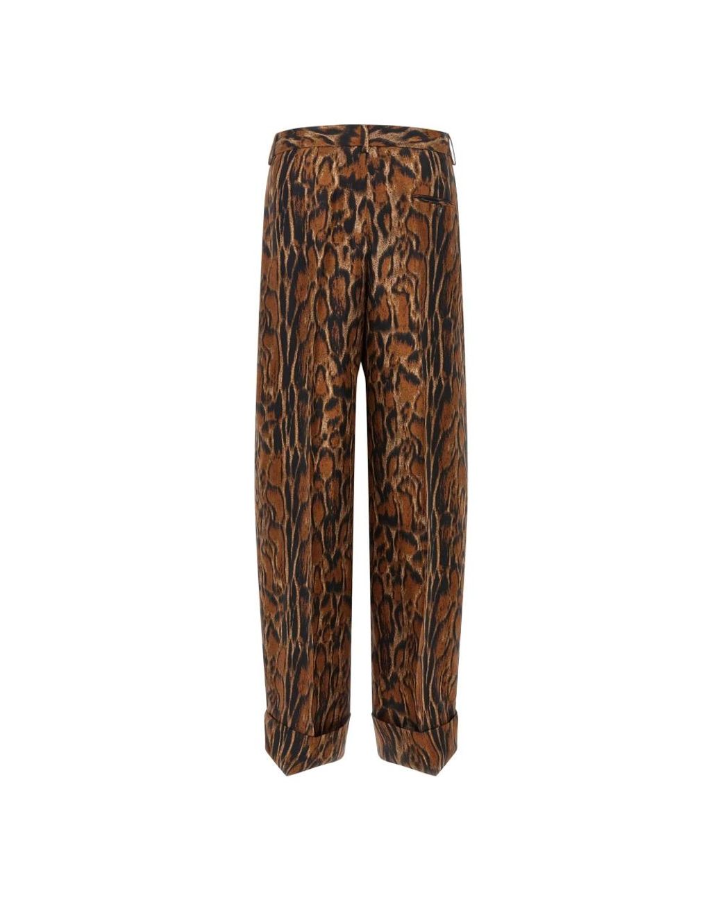 Alberto Biani Brown Wide Trousers