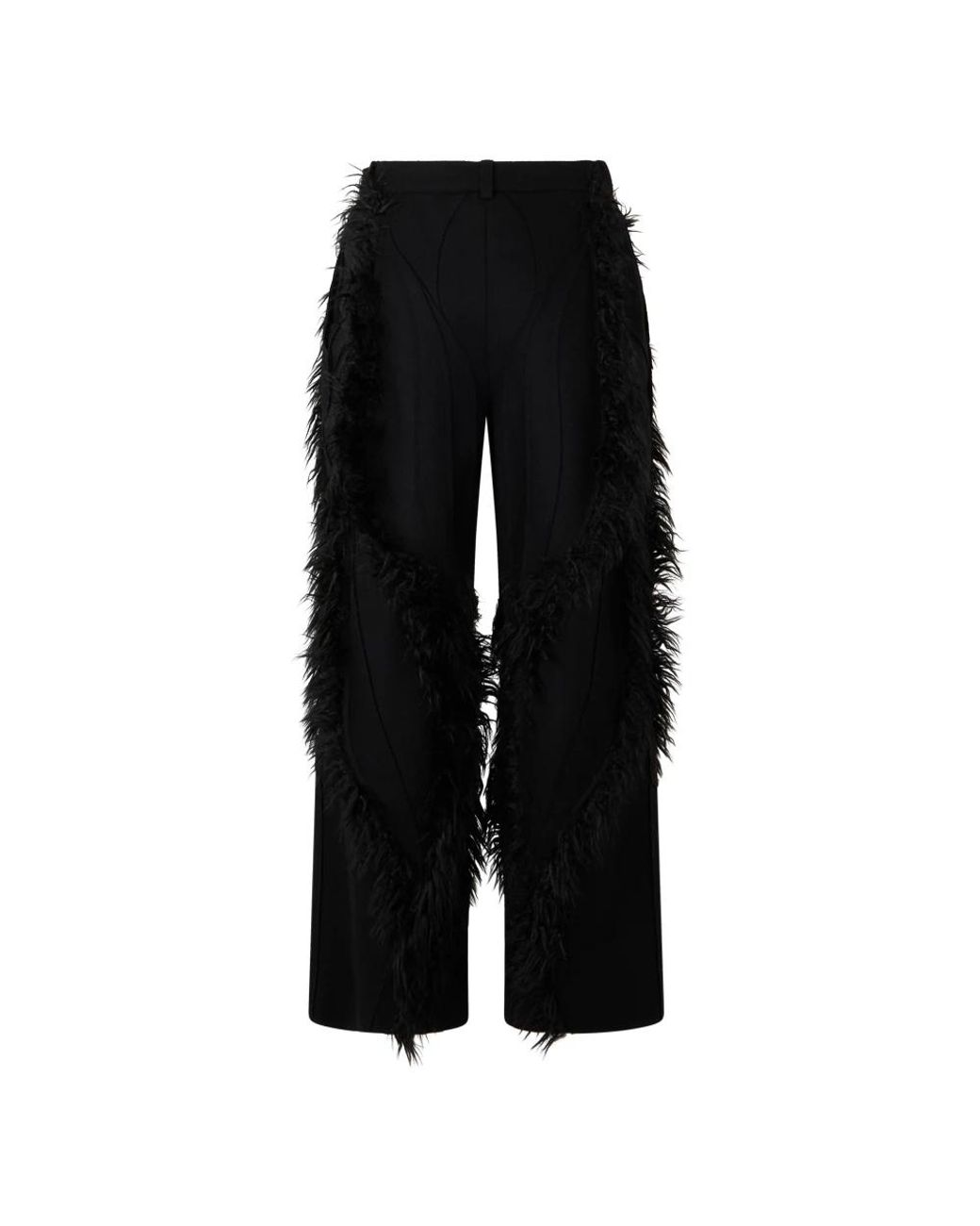 Alberta Ferretti Black Wide Trousers