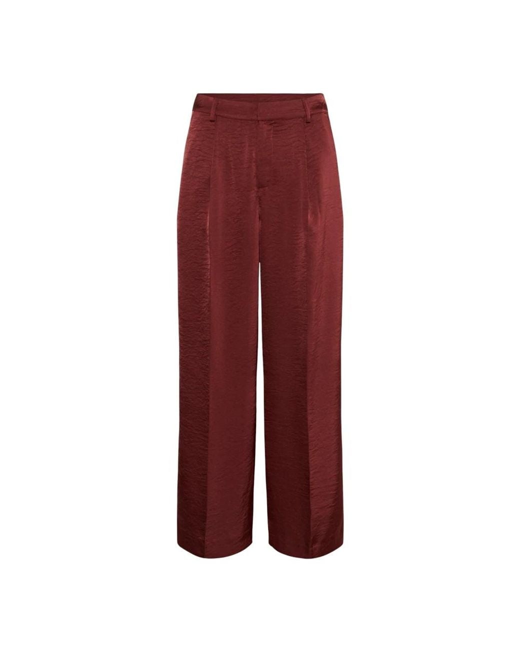 Kaffe Wijde Broek in het Red