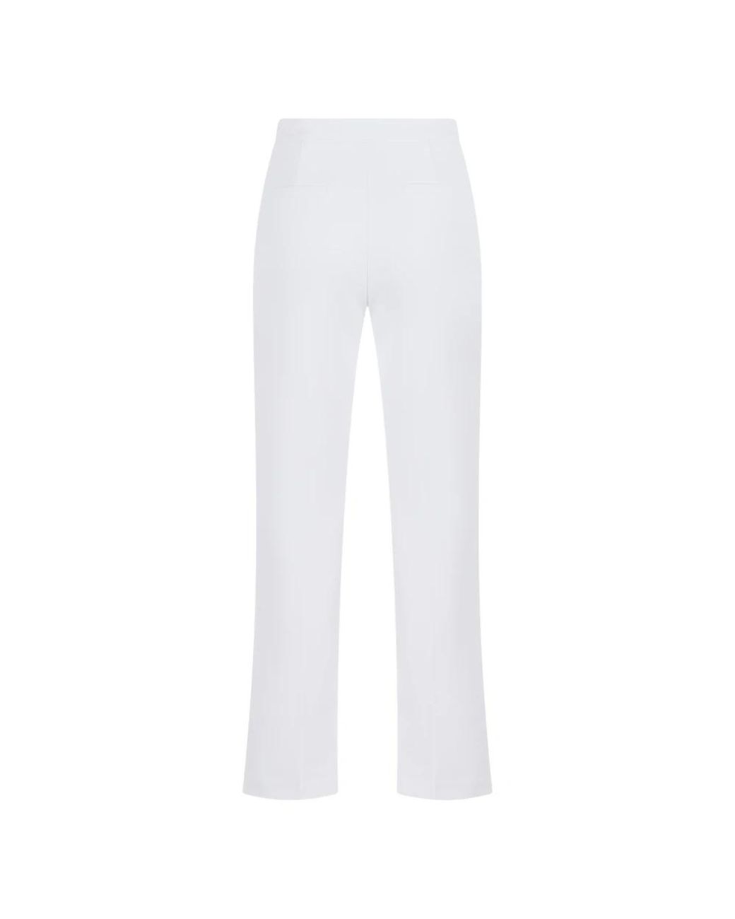 Elisabetta Franchi White Wide Trousers