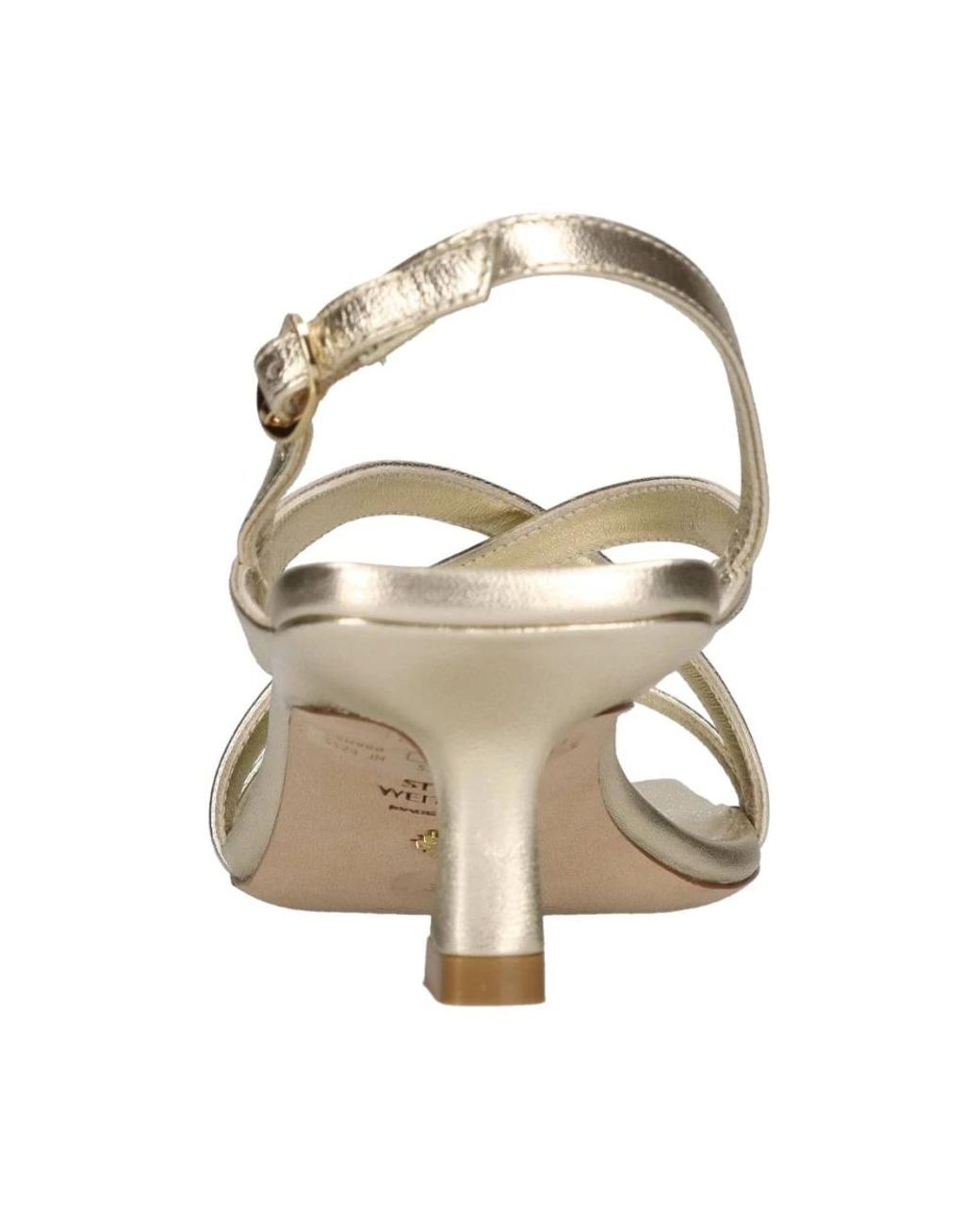 Stuart Weitzman Metallic High Heel Sandals