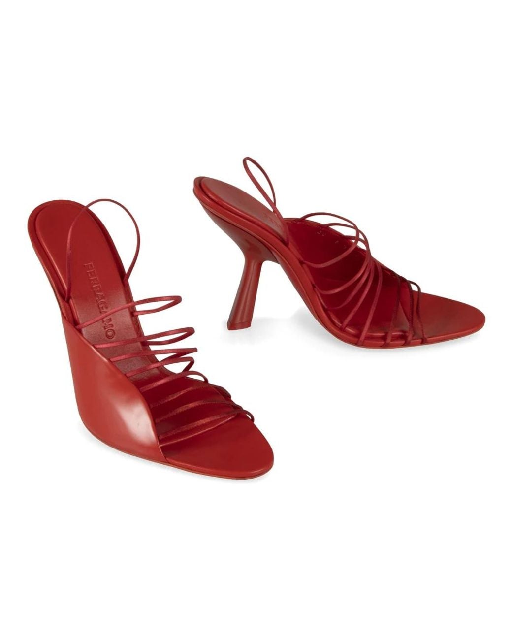 Ferragamo Red High Heel Sandals