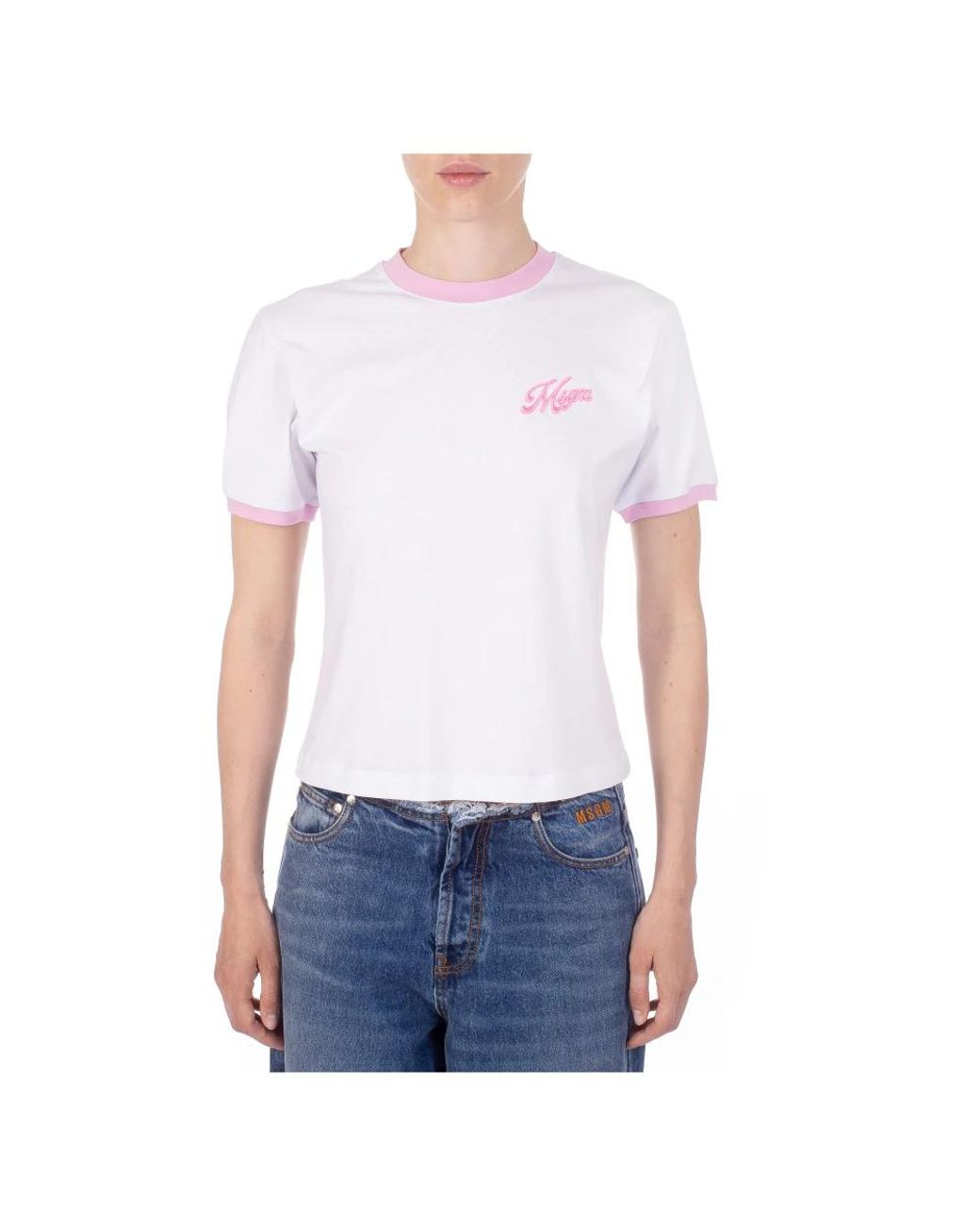 MSGM White T-Shirts