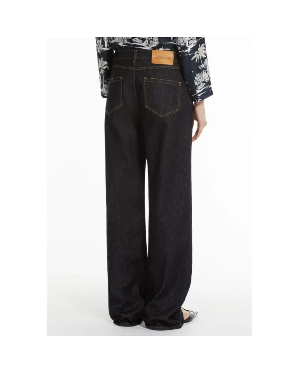 Max Mara Black Straight Fit Jeans