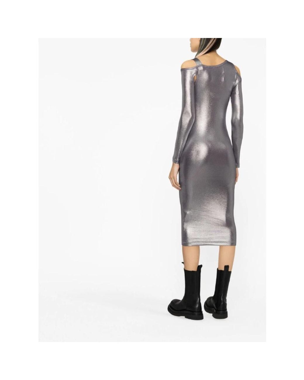 Versace Jeans Couture Gray Party Dresses