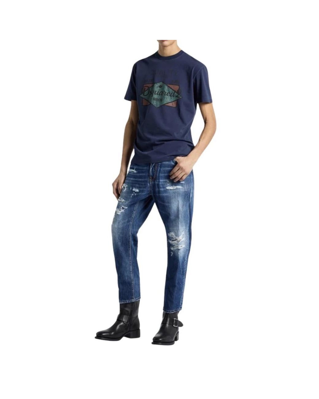 DSquared² Blue Loose Fit Jeans for men