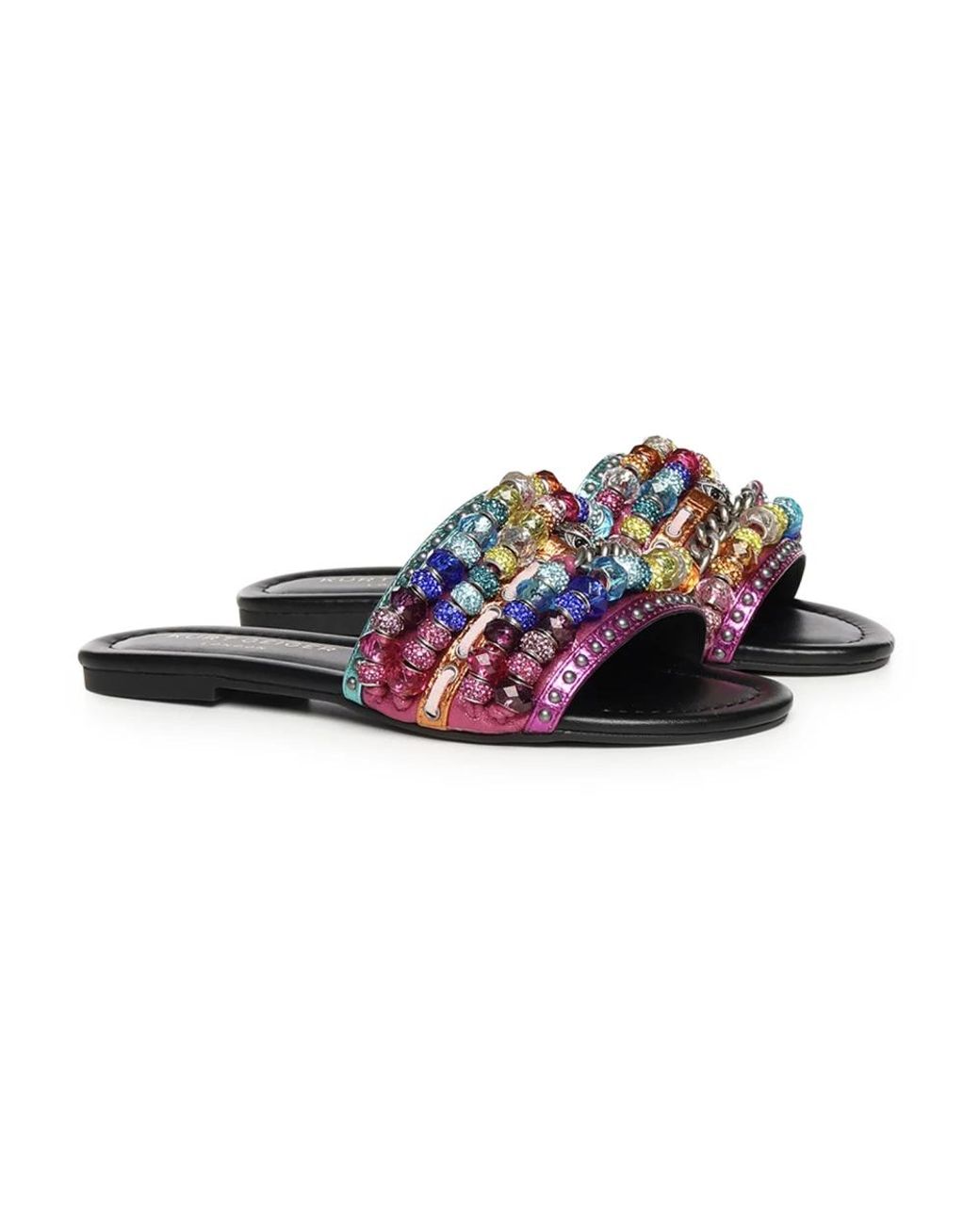 Kurt Geiger Purple Sliders