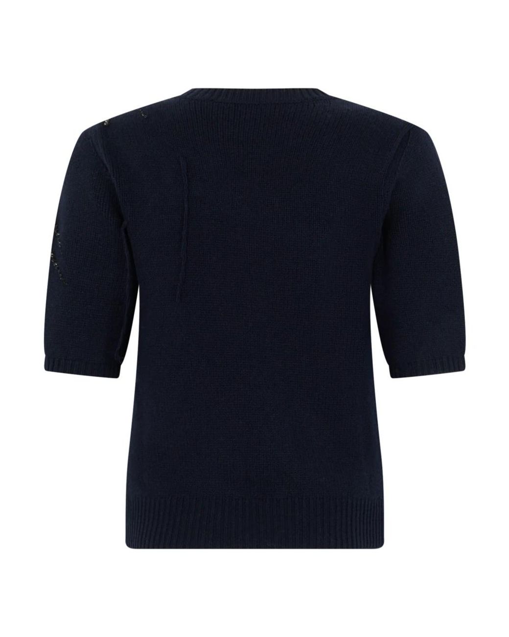 Fabiana Filippi Blue Round-Neck Knitwear
