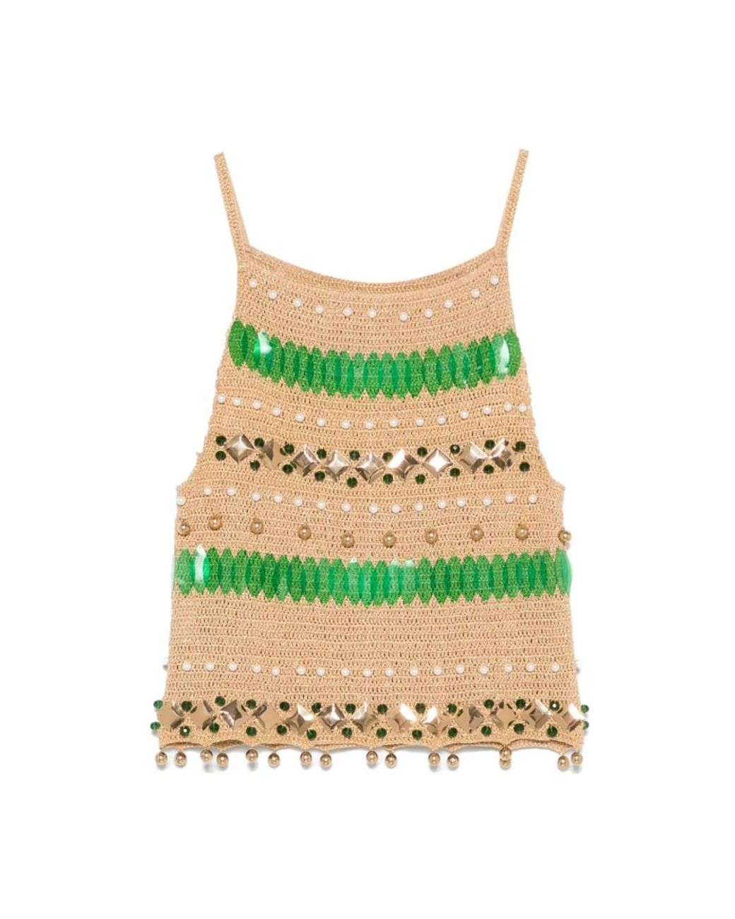 Bode Green Sleeveless Tops