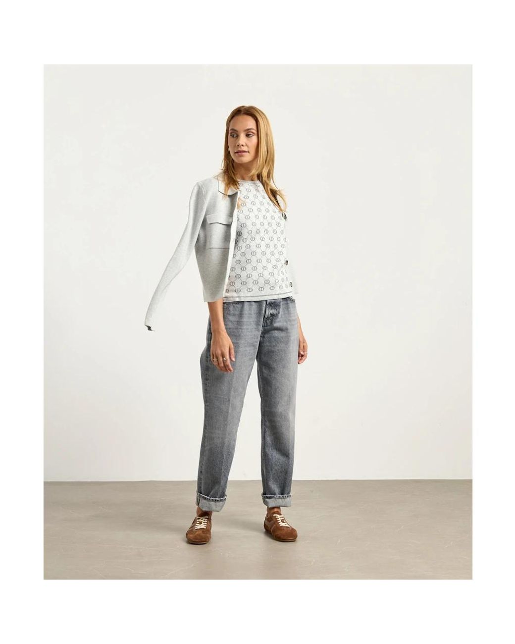 Closed Gray Straight Fit Jeans