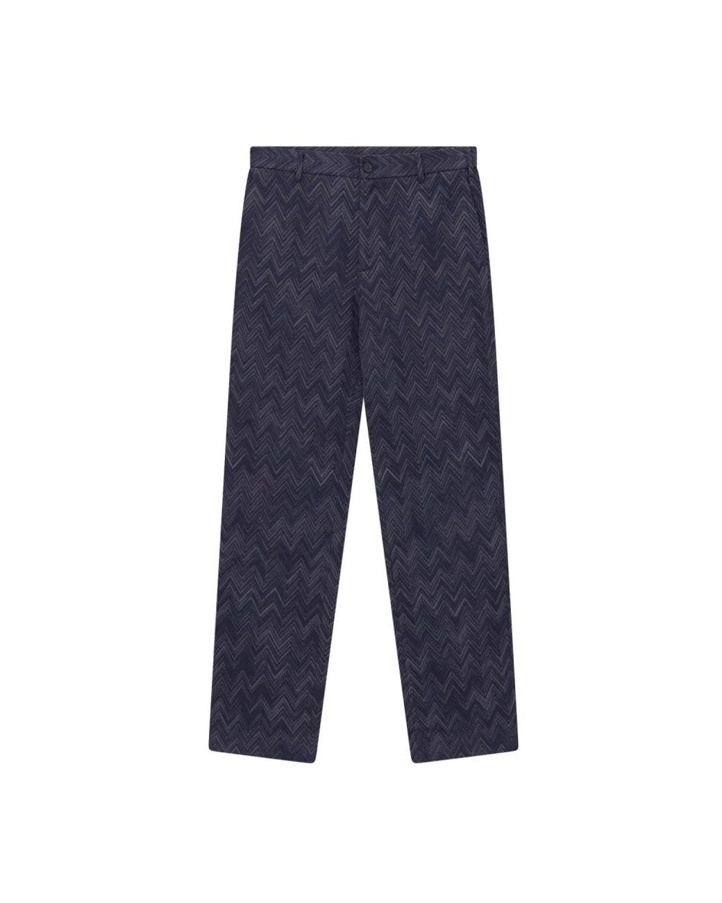 Missoni Blue Slim-Fit Trousers for men