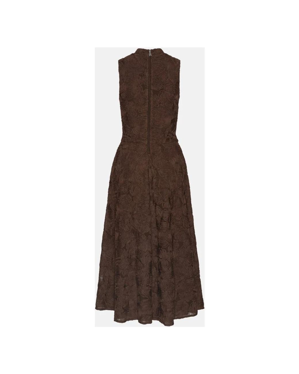 ROTATE BIRGER CHRISTENSEN Brown Midi Dresses