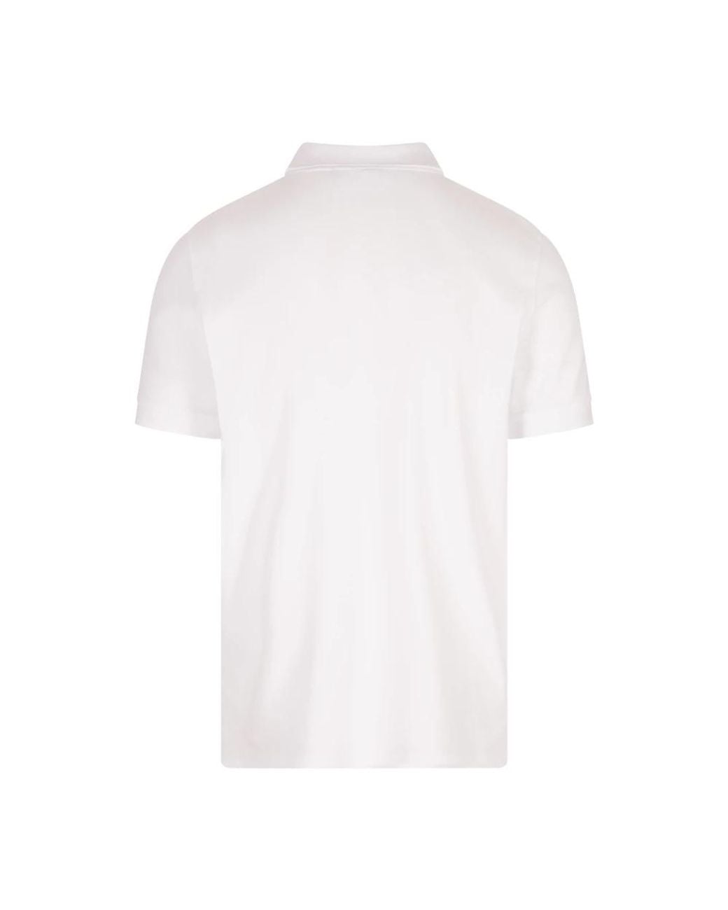 Stone Island White Polo Shirts for men