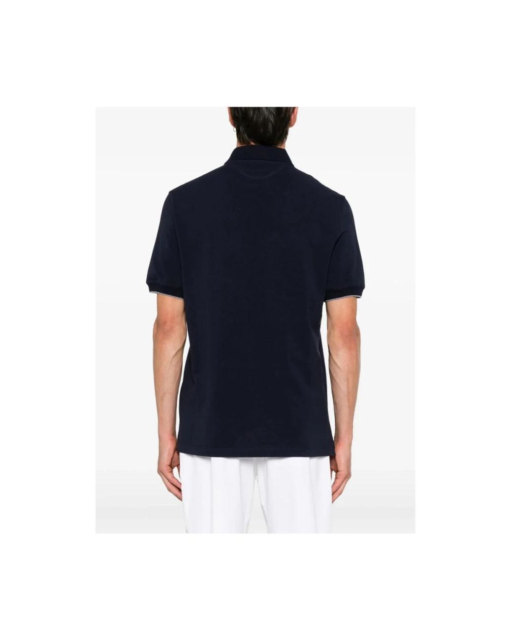 Brunello Cucinelli Blue Polo Shirts for men