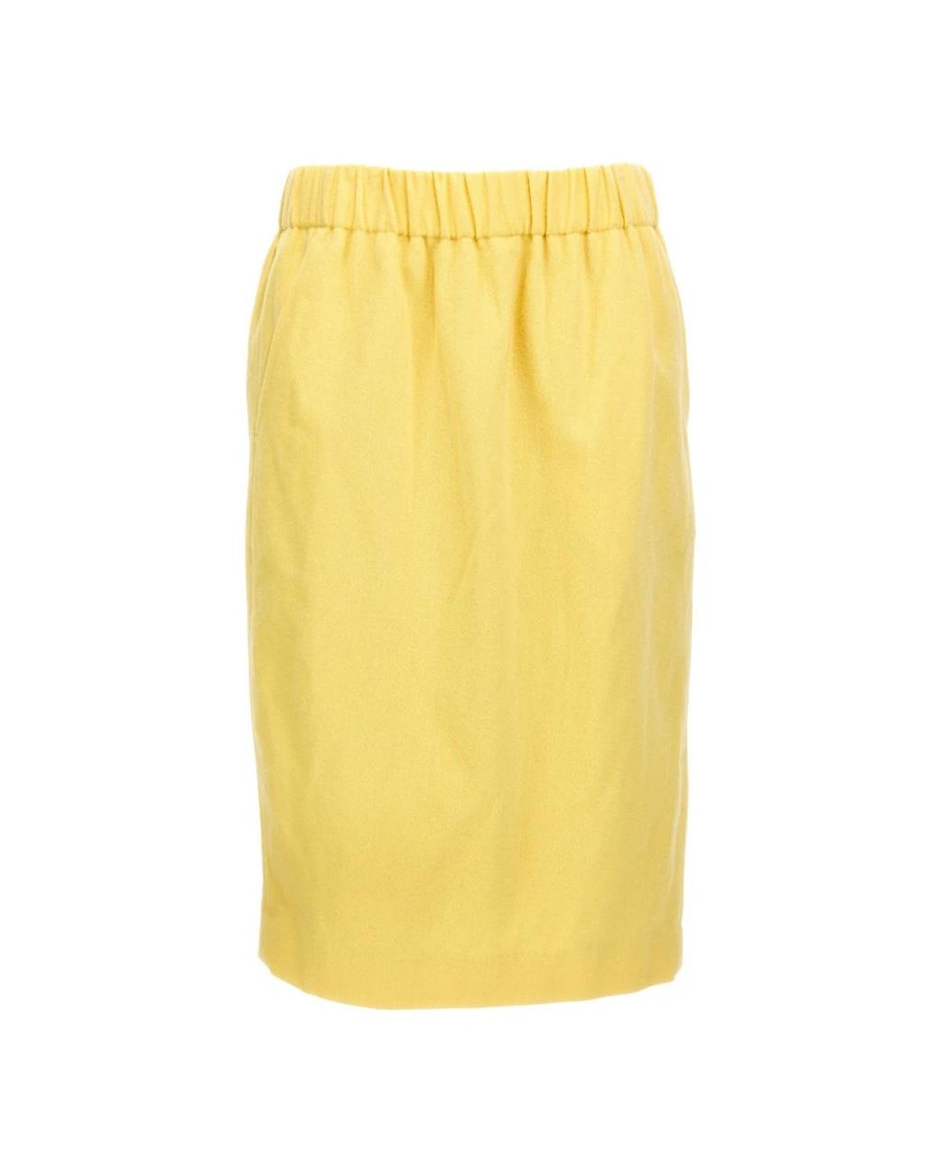 Dries Van Noten Yellow Midi Skirts