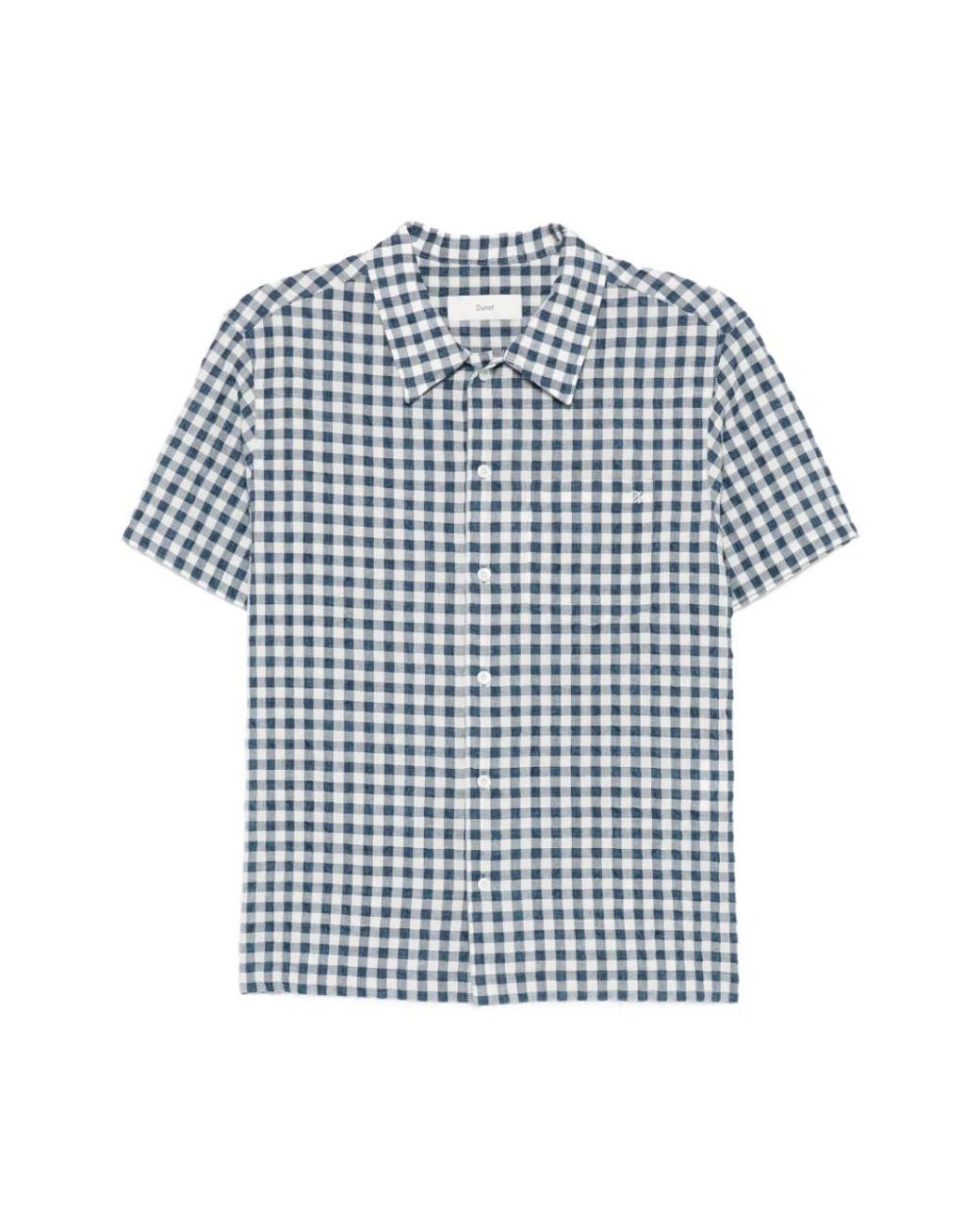 DUNST Blue Short Sleeve Shirts for men