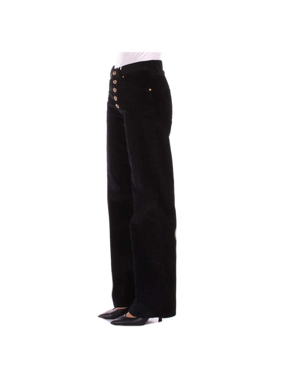 Dondup Black Straight Trousers