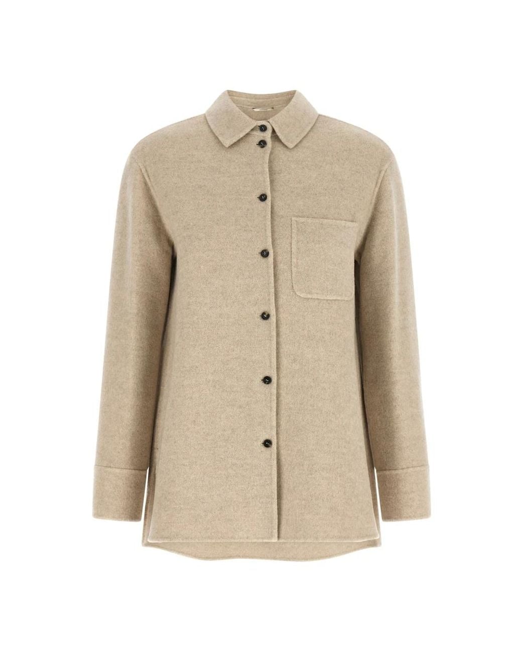 Max Mara Cobalto Overhemdjas in het Natural