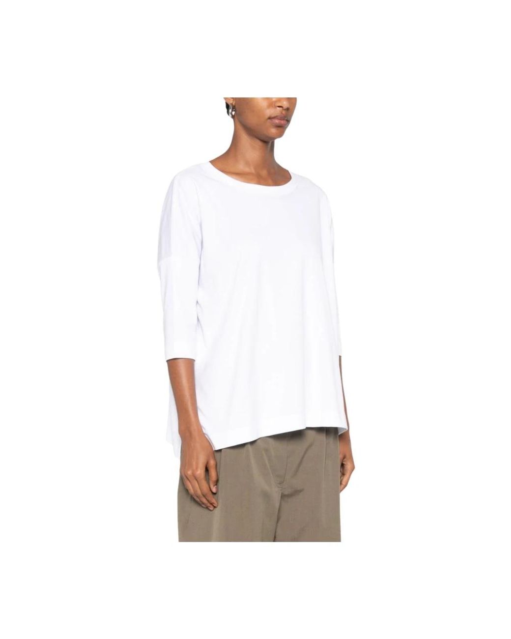 Oversized Tops Zero C de color White