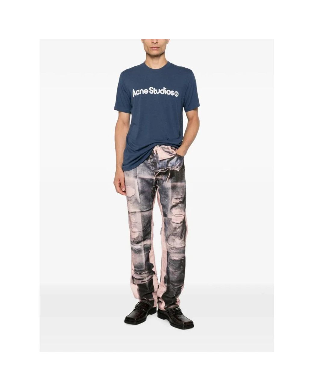 Straight Jeans Acne de hombre de color Gray