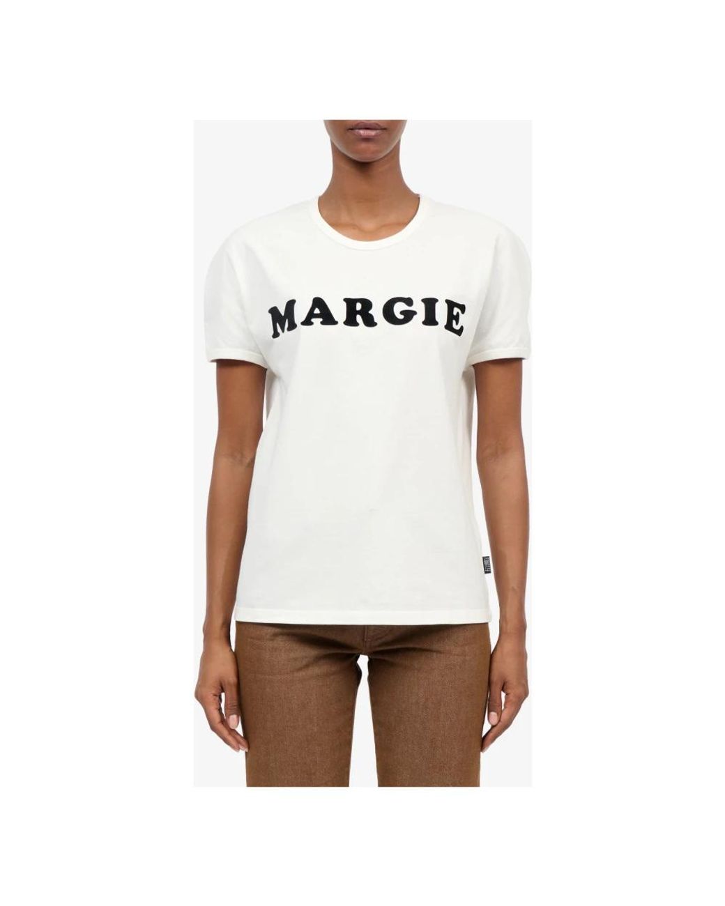 MM6 by Maison Margiela White T-Shirts