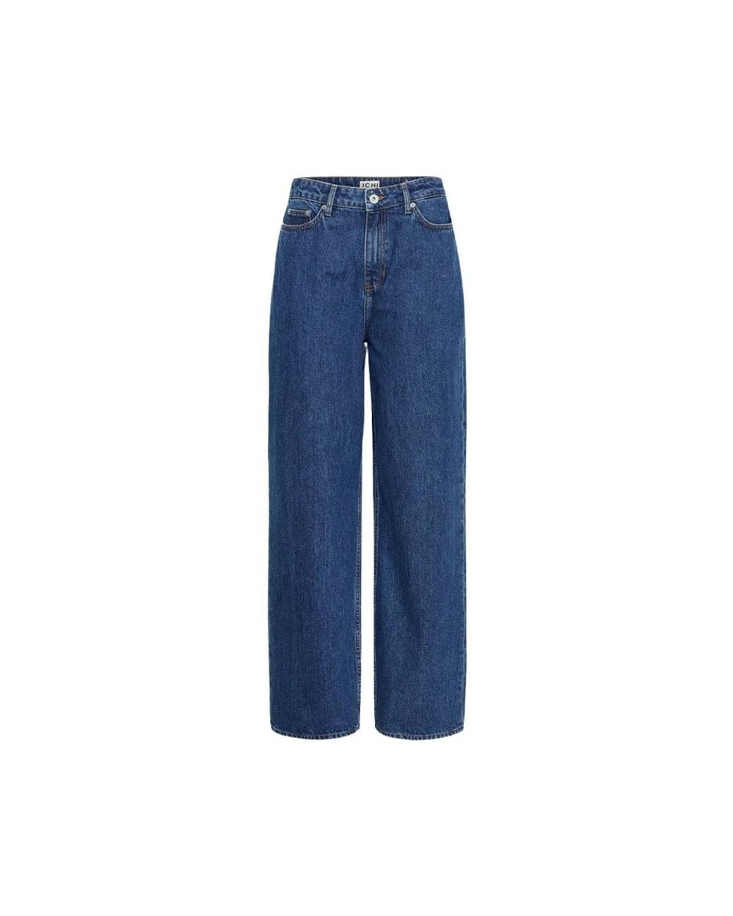 Ichi Julia Wide Jeans in het Blue