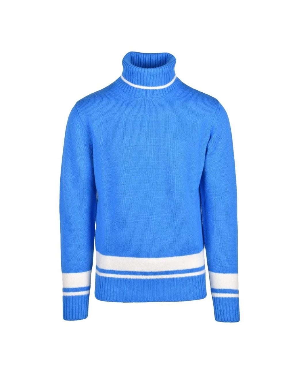 Kangra Blue Turtlenecks for men