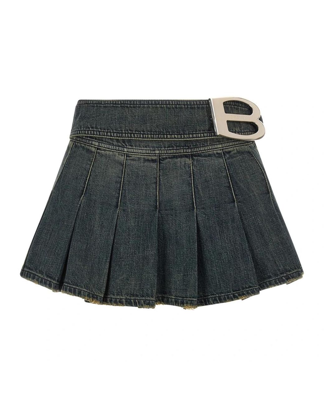 Balenciaga Gray Denim Skirts