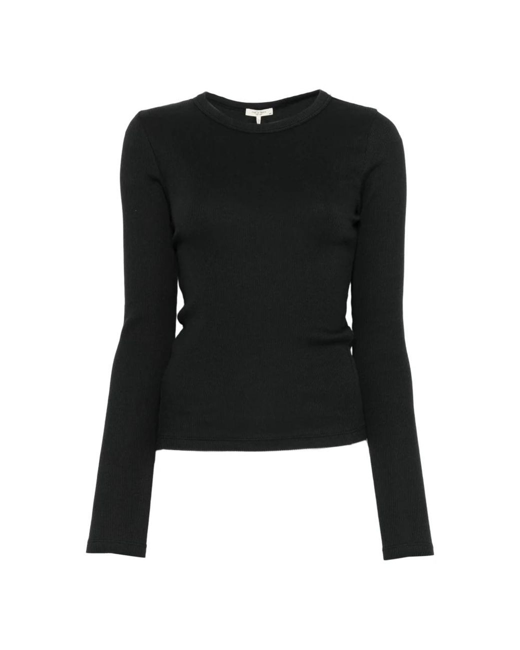 Rag & Bone Black Long Sleeve T-Shirts