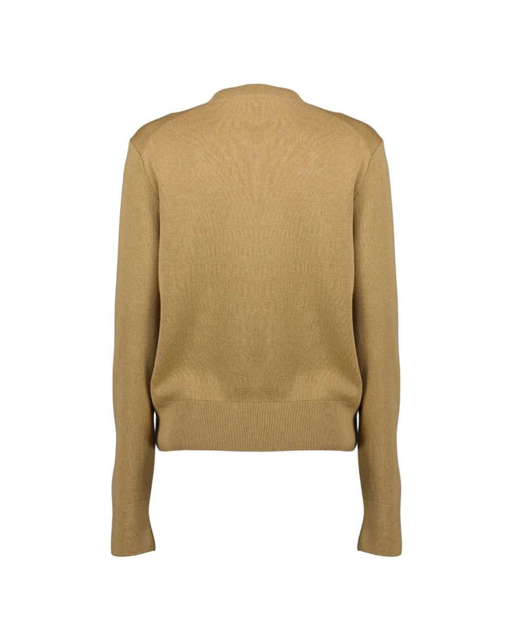 AMI Natural Round-Neck Knitwear