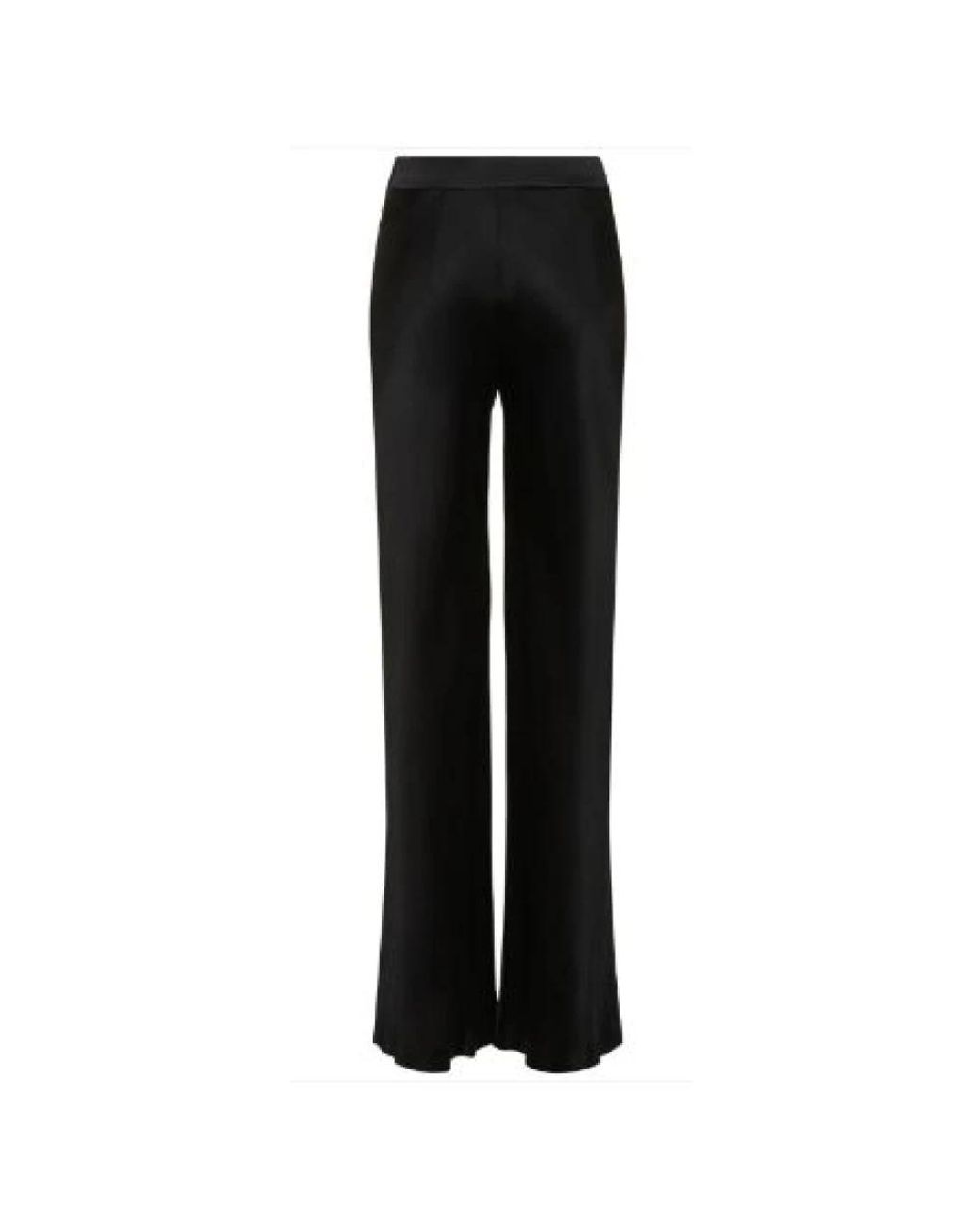Alberta Ferretti Black Wide Trousers