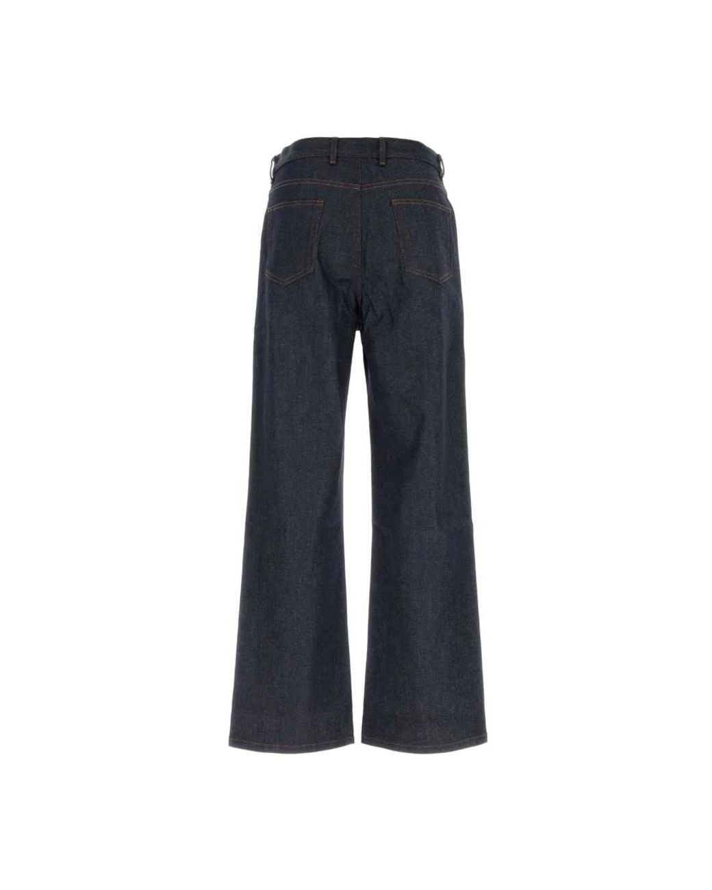 A.P.C. Blue Wide Jeans for men