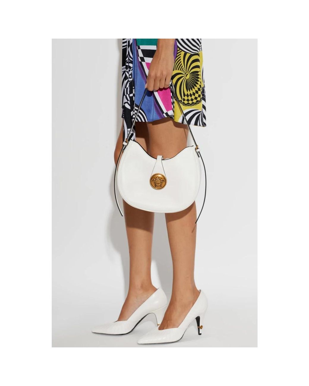 Versace Natural Shoulder Bags