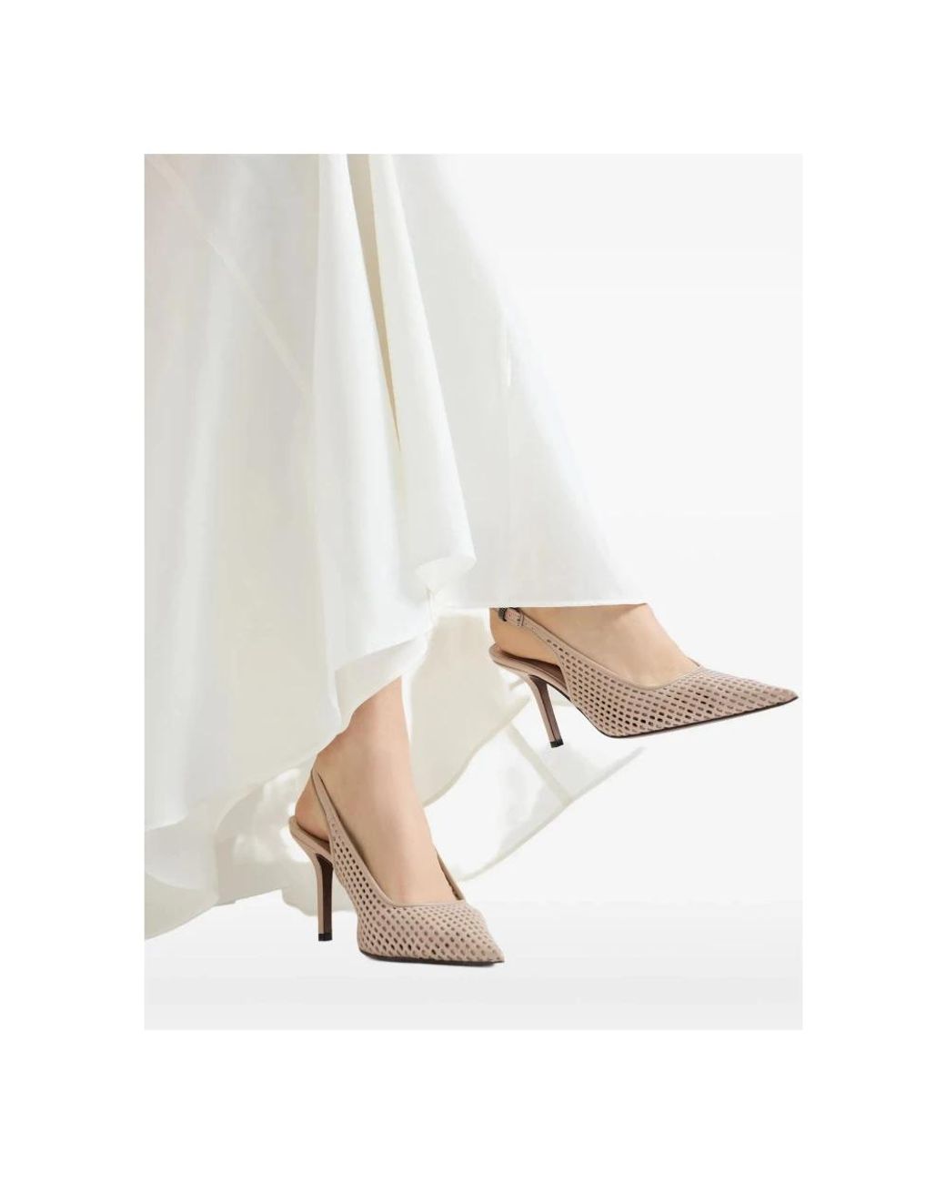 Brunello Cucinelli White Pumps