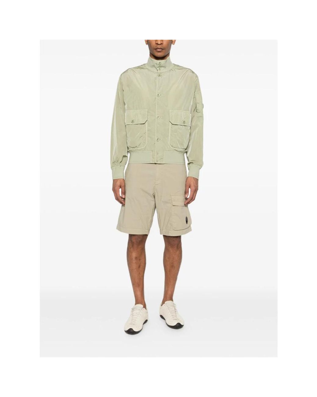 C P Company Green Bomber Jackets for men