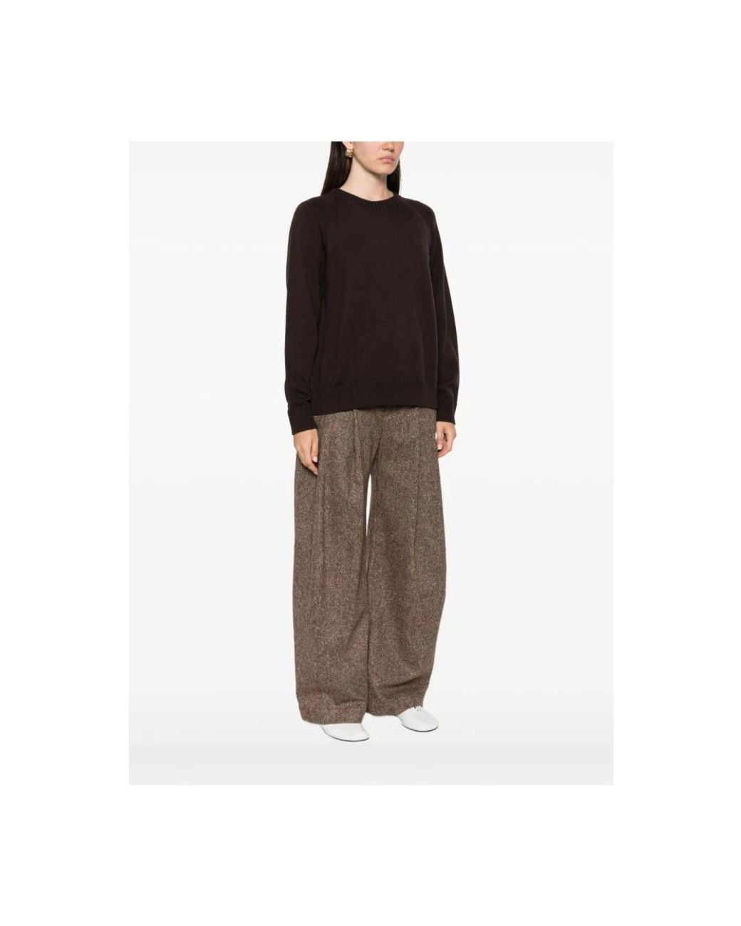 Max Mara Black Round-Neck Knitwear
