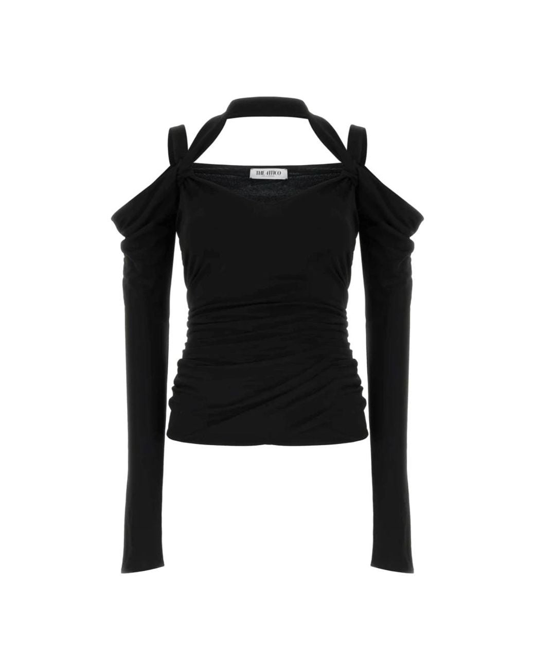 The Attico Black Long Sleeve T-Shirts