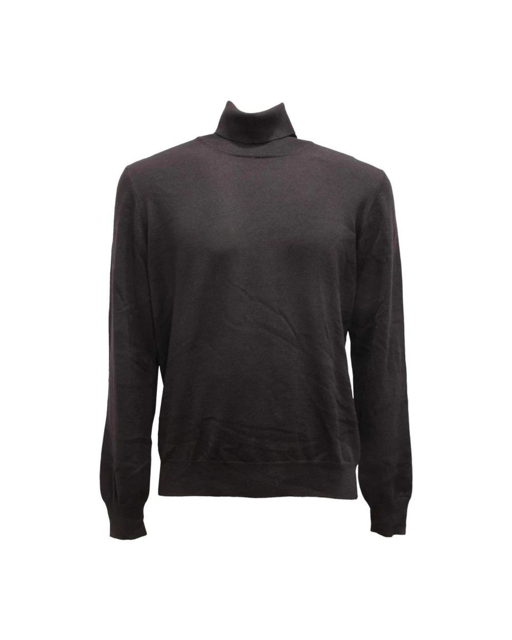 Gran Sasso Truien & Vesten ,Zwart ,Wol Dolcevita Turtleneck Trui in het Black voor heren