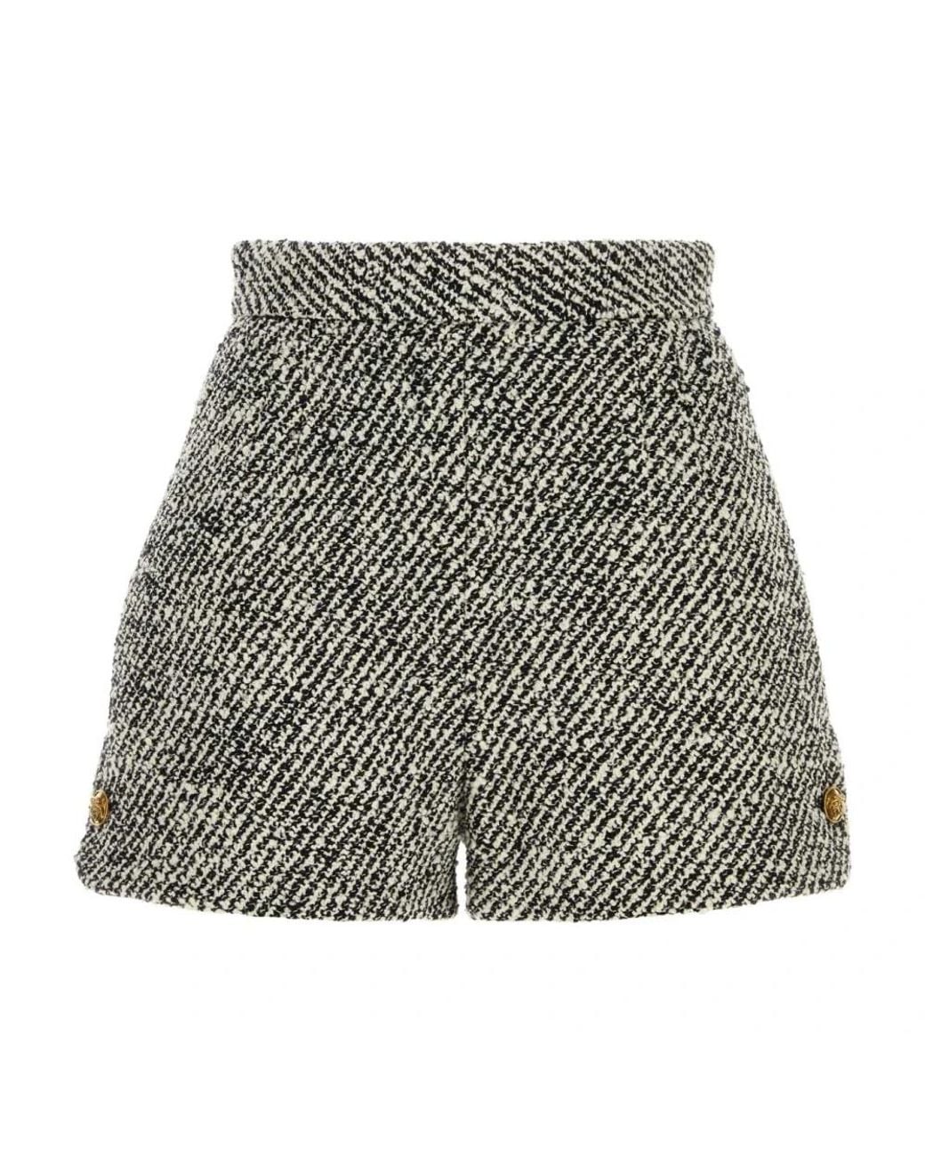 Versace Gray Short Shorts