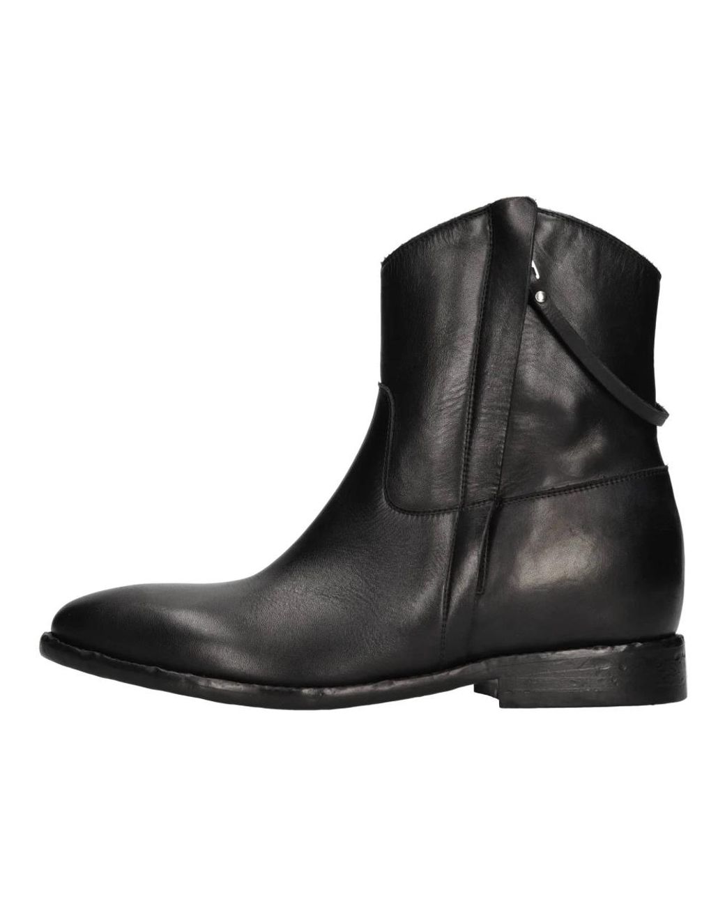Strategia Black Cowboy & Biker Boots