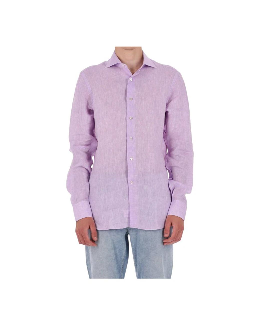 Borriello Purple Casual Shirts for men