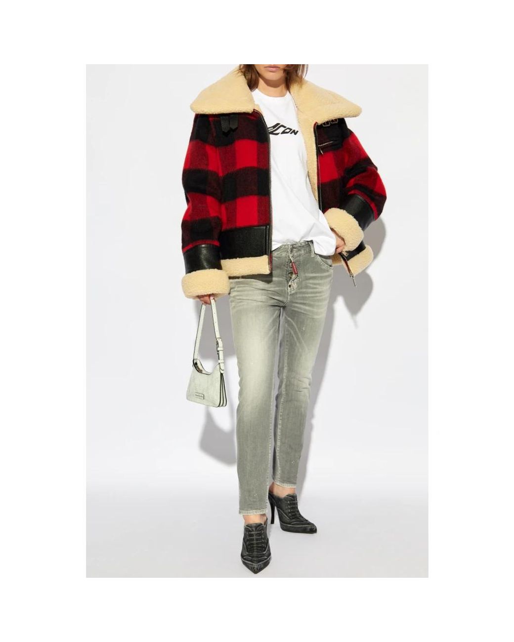 Camiseta Estampada, Mujer, Talla DSquared² de color White