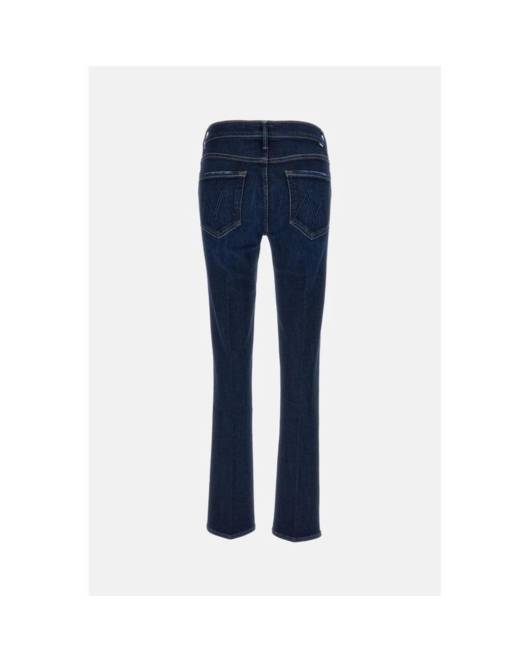 Mother Blue Straight Fit Jeans