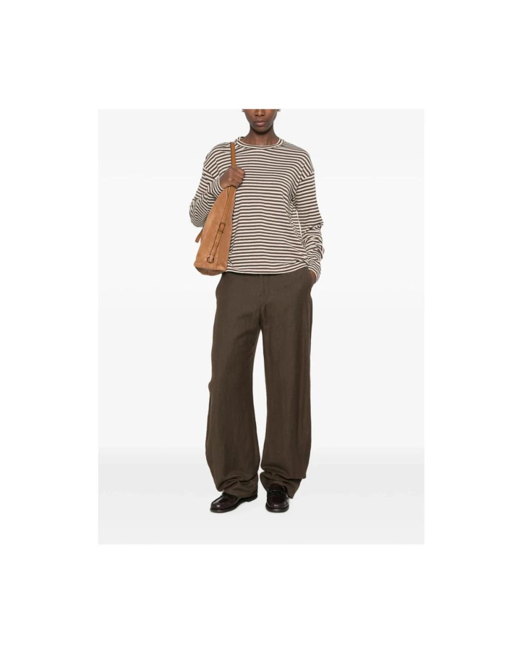 Tela Brown Long Sleeve T-Shirts