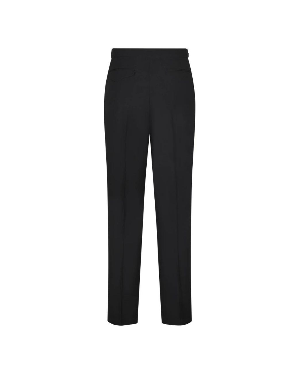Cellar Door Black Straight Trousers for men